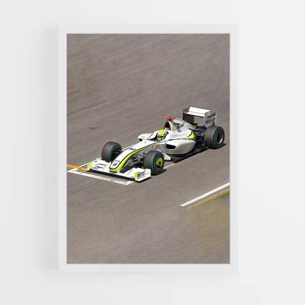 Poster Brawn bgp – affiche Voitures de Formule 1 (vue 3)